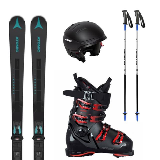 Equipo completo de esquí gama básica adulto con casco